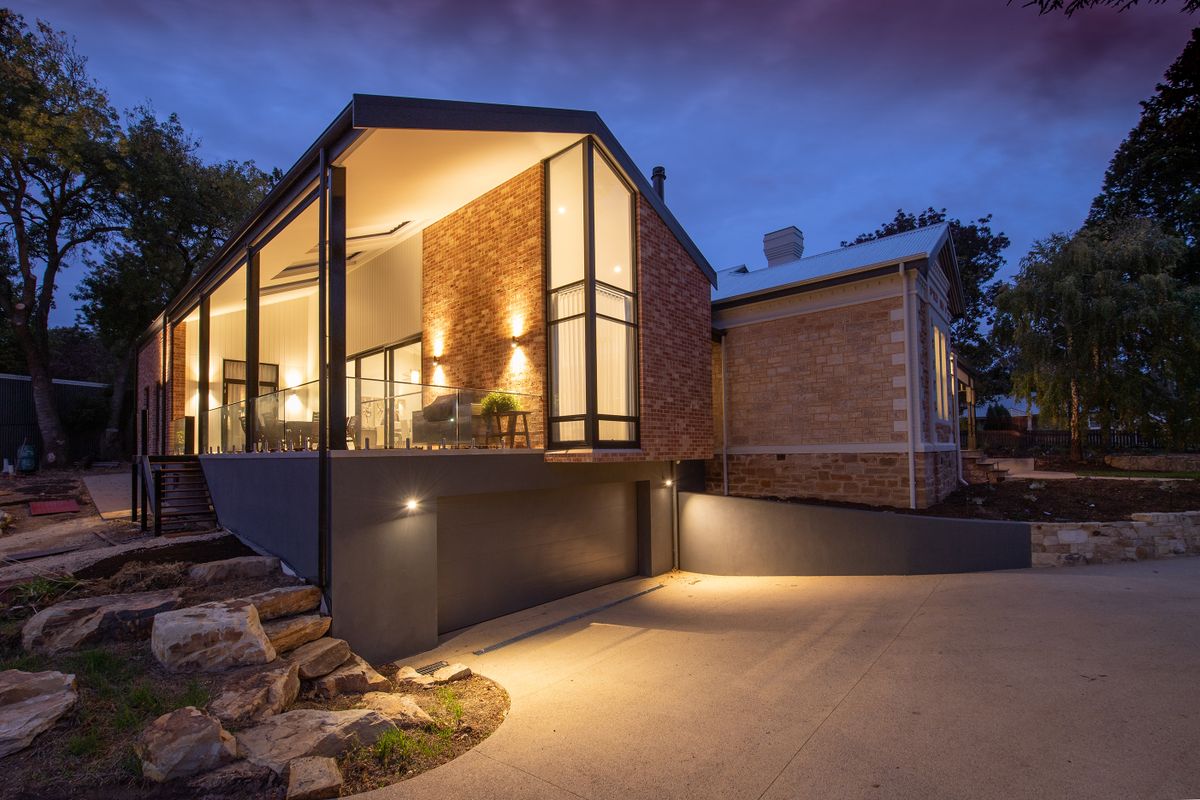 Twilight house exterior sample photo